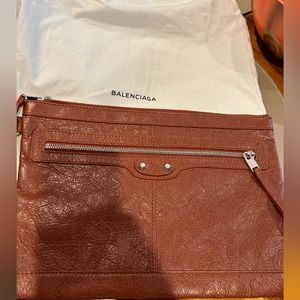 Balenciaga
City Clip leather clutch bag